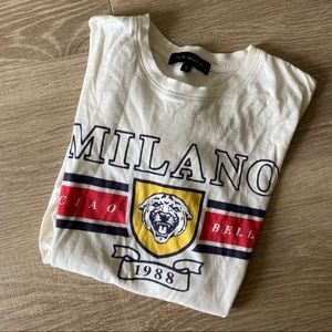 LA Hearts Cream Milano Graphic Tee Small
